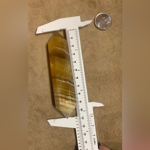 Yellow Golden Fluorite dt - Picture 7 of 10